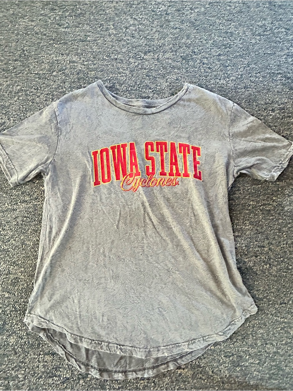 Iowa State Cyclones Gray Logo Tee - Pressbox - Sz Medium